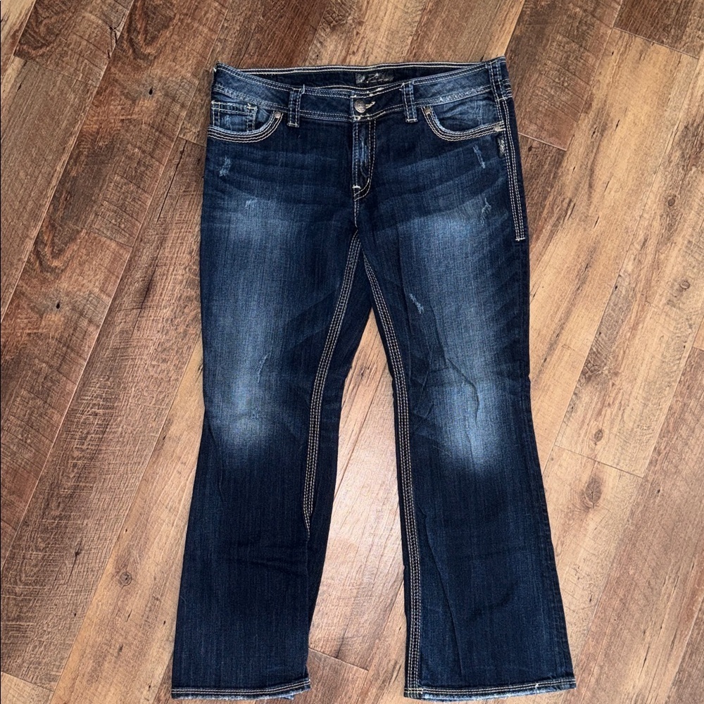 Silver Jeans Co. Blue Denim with Contrast Stitching - Picture 6 of 13